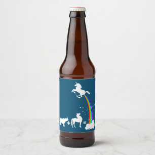 Unicornursprung Ölflaska Etikett