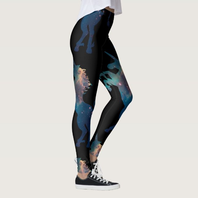 Unicornutrymmemönster Leggings (Höger)