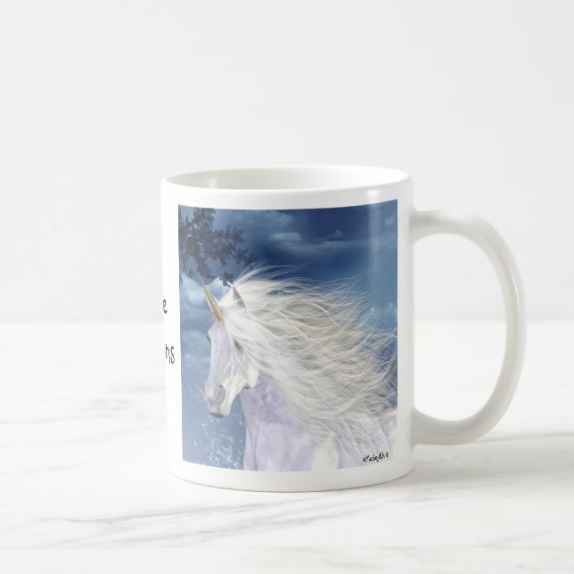 Unicornvitskönhet Kaffemugg (Höger)