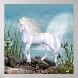 Unicornvitskönhet Poster