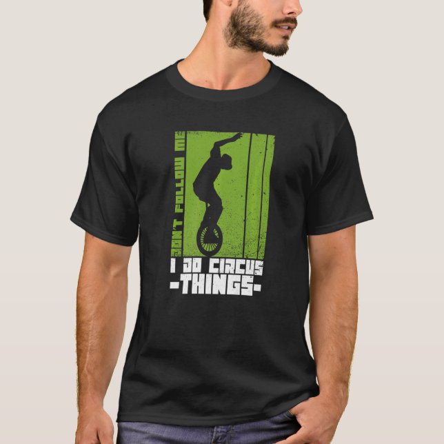 Unicycle-citat för en Unicle Rider T Shirt (Framsida)