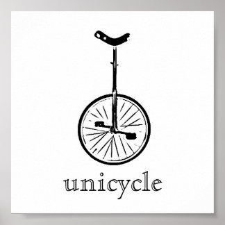 unicykeltryck poster
