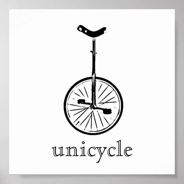 unicykeltryck poster (Framsidan)