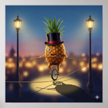 Unicykling ananas