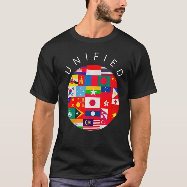 Unified Support Aapi Communities - Asiatisk månad T Shirt (Framsida)