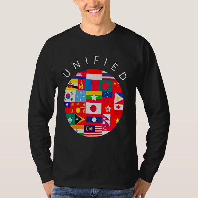 Unified Support Aapi Communities - Asiatisk månad T Shirt (Framsida)
