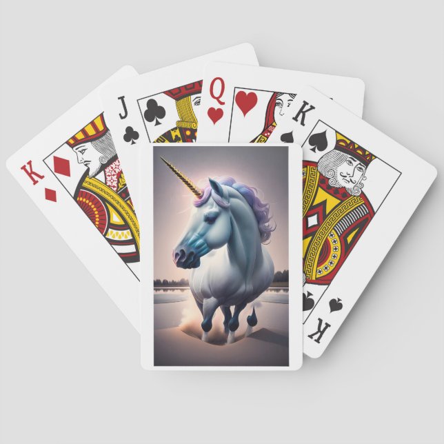 Uniform Illusion Pulse - Enhörning Casinokort (Baksidan)