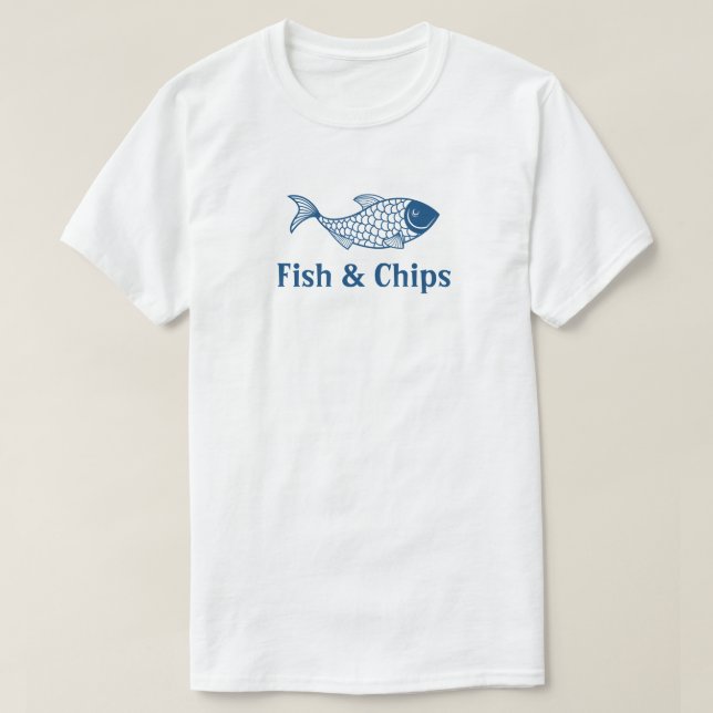 Uniform Personal Shirt, fisk och Chip T Shirt (Design framsida)