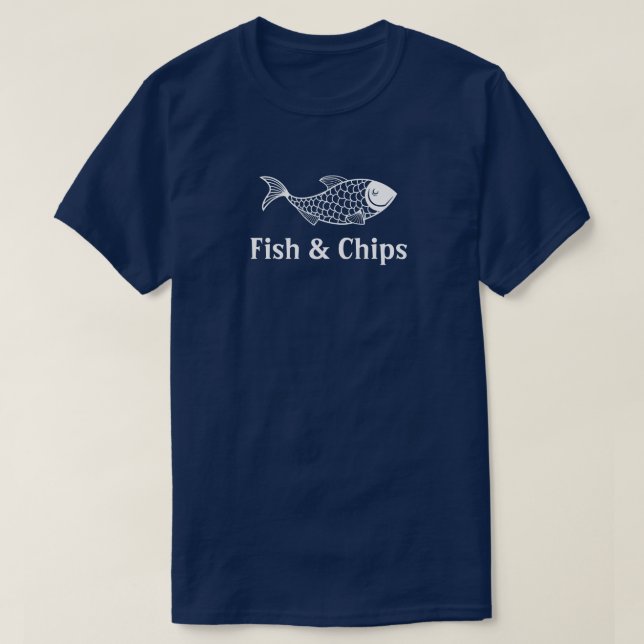 Uniform Personal Shirt, fisk och Chip T Shirt (Design framsida)