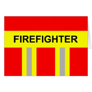 Uniform Rot för Feuerwehr-symbol Hälsningskort