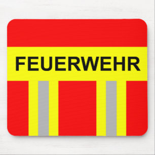 Uniform Rot för Feuerwehr-symbol Musmatta