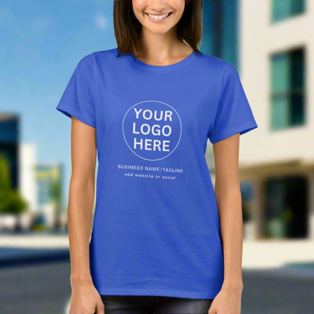 Uniform Small Business Logotyp för medarbetarperso T Shirt (Skapare uppladdad)