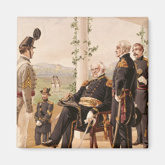 Uniformer i den amerikanska armén magnet (Framsidan)
