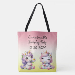 Uniformer och daisy, barns födelsedagsfest tygkasse