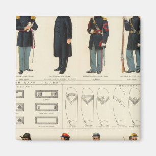 Uniformer, USA, CS-arméer Magnet