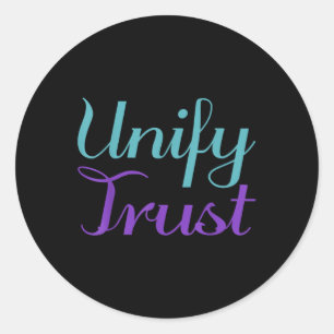 Unify Trust, psykisk hälsomedvetenhet Runt Klistermärke