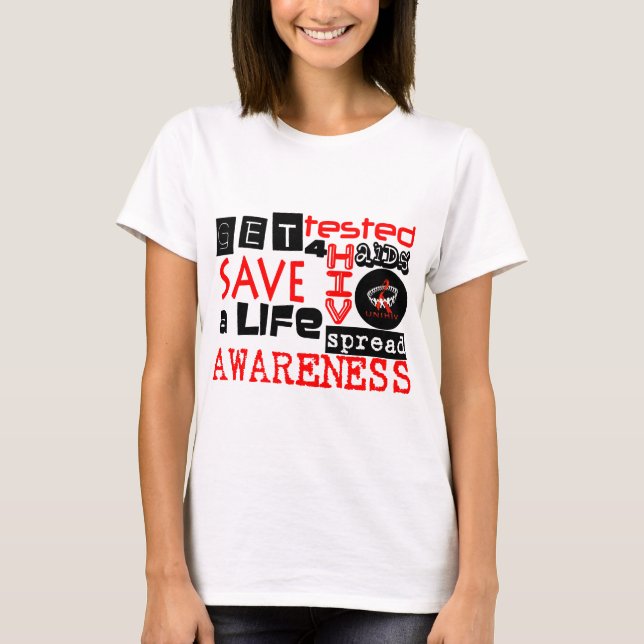 UNIHIV-grafittiserie T-shirt (Framsida)