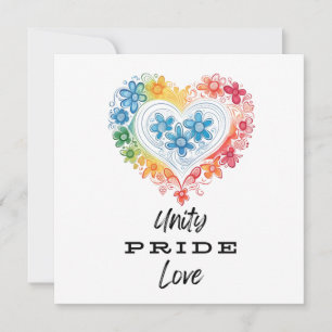 Uniity Pride Kärlek-platta kort