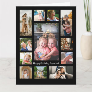 Unik 12-fotocollage minimalistisk enkel montering kort