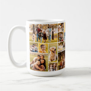 Unik 21 enkel fotokollage-minimalistisk kaffemugg