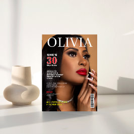 Unik 30års födelsedag-Anpassningsbar-fotomagasinom Inbjudningar