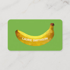 Unik 3D Banana Curved Typografi Visitkort