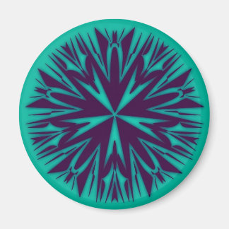 Unik Abstrakt Art Round Magnet