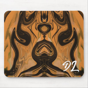 Unik Abstrakt Brown Marble Liquid Mousepad Musmatta