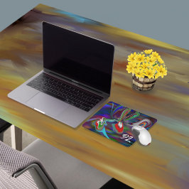 Unik Abstrakt, färgstark marmor Vätskemus Musmatta