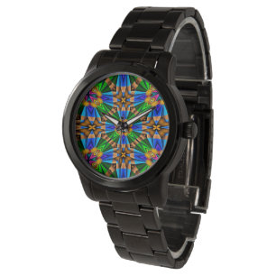 Unik Abstrakt Flowers Mönster Armbandsur