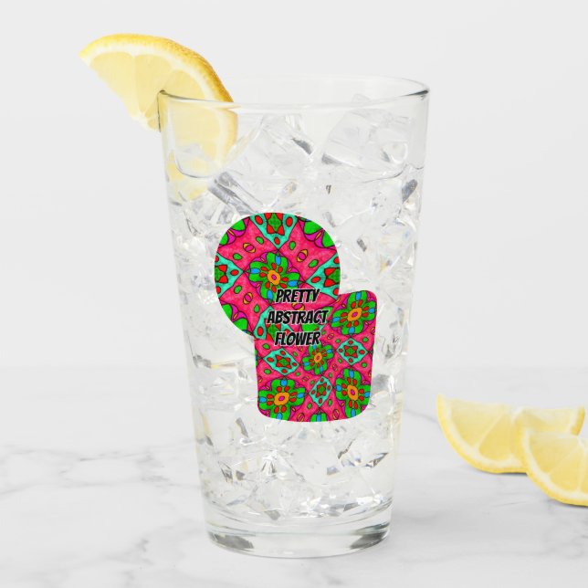 Unik Abstrakt Flowers Mönster Glaskopp (Framsida Ice)