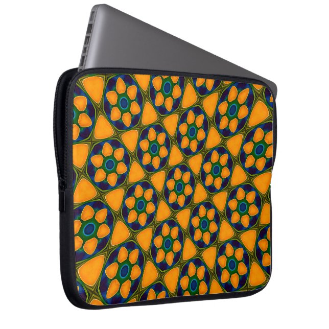 Unik Abstrakt Flowers Mönster Laptop Fodral (Framsidan Höger)