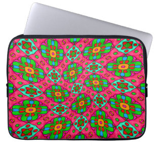 Unik Abstrakt Flowers Mönster Laptop Fodral