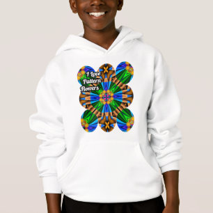 Unik Abstrakt Flowers Mönster T Shirt