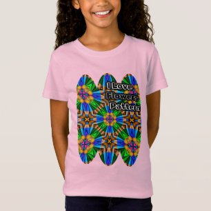 Unik Abstrakt Flowers Mönster T Shirt