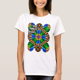 Unik Abstrakt Flowers Mönster T Shirt