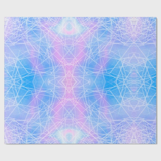 Unik Abstrakt för radbrytning i Mönster Papper Presentpapper (Platt)