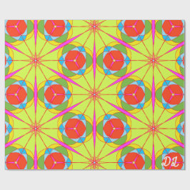 Unik Abstrakt för radbrytning i Mönster Papper Presentpapper