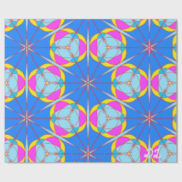 Unik Abstrakt för radbrytning i Mönster Papper Presentpapper