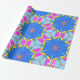 Unik Abstrakt för radbrytning i Mönster Papper Presentpapper