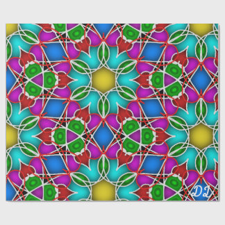 Unik Abstrakt för radbrytning i Mönster Papper Presentpapper