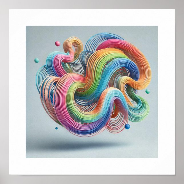 Unik Abstrakt Fusion Poster (Framsidan)