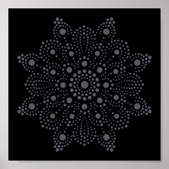 Unik Abstrakt Konst Mandala Mall Poster (Framsidan)
