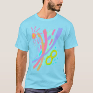 Unik Abstrakt Konst T-Shirt