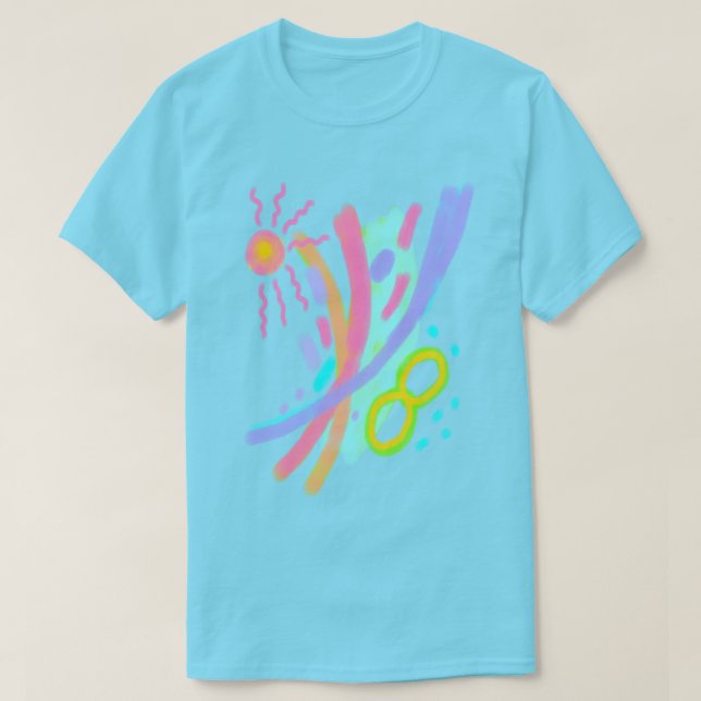 Unik Abstrakt Konst T-Shirt (Design framsida)