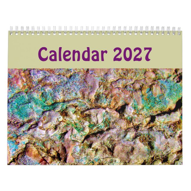 Unik Abstrakt Konstkalender 2023 Bakgrund Kalender (Omslag)