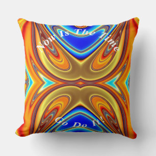 Unik Abstrakt Marble Liquified Kudde