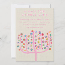 Unik Abstrakt Trädkonst Målning