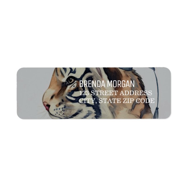 Unik adressetikett för returadress etikett (Framsidan)