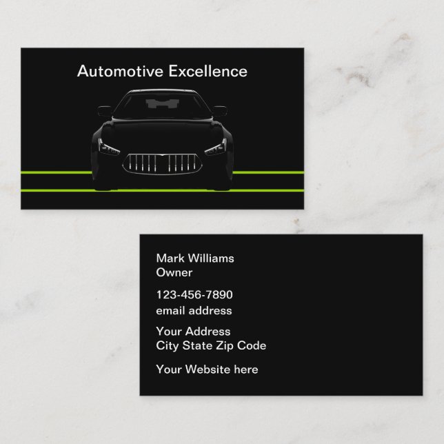 Unik Affärskort-design med de mest färgstarka bild Visitkort (Fram/baksida)